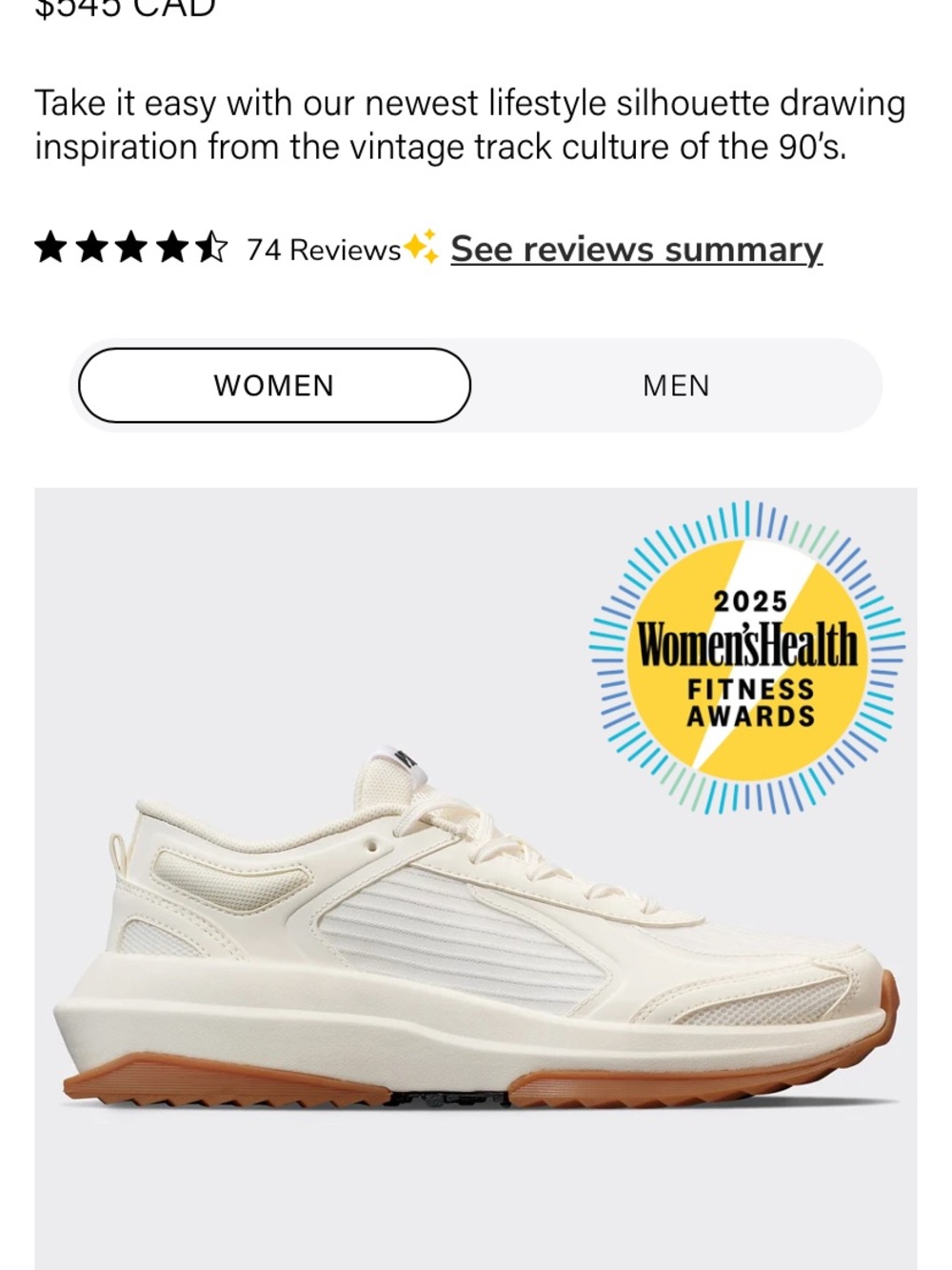APL Women’s Cream & Gum-Trim Platform Sneaker